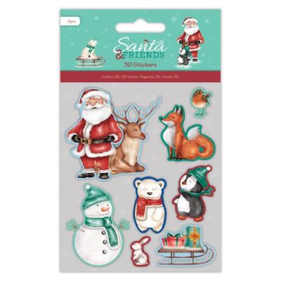 Papermania 3D Stickers - Santa and Friends